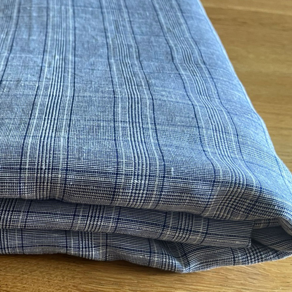 Wade, afscheidsdoek, wikkeldoek, uitvaartdoek, linnen, wol, ruitje, blauw, grijs, wikkelen, lijkwade kopen,